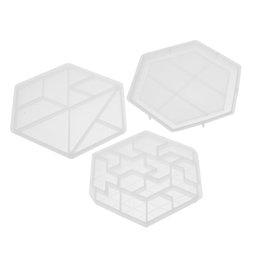 HOODANCOS 3Stücke Silikonform Tangram Gießformen für Selbstgemacht Bastelprojekte Wiederverwendbar Flexible Puzzleformen Antihaft für Kreative Schmuckherstellung HOODANCOS 3Stücke Silikonform Tangram Gießformen für Selbstgemacht Bastelprojekte Wiederverwendbar Flexible Puzzleformen Antihaft für Kreative Schmuckherstellung von HOODANCOS