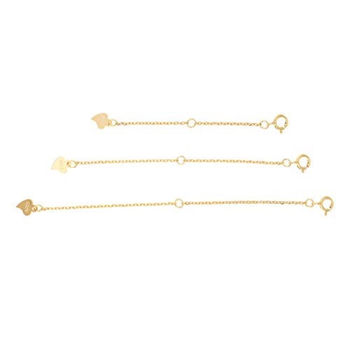 HOODANCOS 3Stücke Teiliges Verlängerungsketten für Armbänder und Halsketten Hochwertigem mit Praktischen Karabinerverschlüssen für DIY Schmuckgestaltung HOODANCOS 3Stücke Teiliges Verlängerungsketten für Armbänder und Halsketten Hochwertigem mit Praktischen Karabinerverschlüssen für DIY Schmuckgestaltung von HOODANCOS