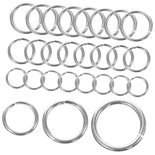 HOODANCOS 3Taschen Sterling Silber Sprungringe Offene Sprungringe für Schmuckherstellung DIY Bastelzubehör für Ohrringe Schlüsselanhänger und Mehr HOODANCOS 3Taschen Sterling Silber Sprungringe Offene Sprungringe für Schmuckherstellung DIY Bastelzubehör für Ohrringe Schlüsselanhänger und Mehr von HOODANCOS
