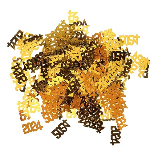 HOODANCOS 3Taschen Tüten Neujahrs Konfetti Goldene Tischdekorationen Partyzubehör Für Neujahrsparty Glitzernde Papierstreu Für Feierlichkeiten Festliche Partydekorationen von HOODANCOS