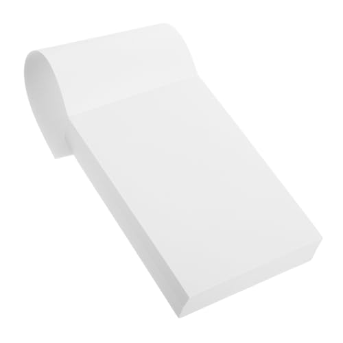 HOODANCOS 4 Notizbuch Memo -Pad Unterlage spiralförmige Notizblöcke ungefüttert Mini Pads Planungspapier planen Antihaft-Notizblock Bücher für Bücher multifunktionales Notizpapier Weiß von HOODANCOS