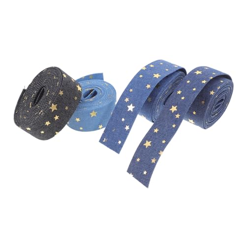 HOODANCOS 4 Rollen Denim Band für Diy Projekte Einpacken und Dekorationen Langlebiges Material für Vielseitige Anwendungen HOODANCOS 4 Rollen Denim Band für Diy Projekte Einpacken und Dekorationen Langlebiges Material für Vielseitige Anwendungen von HOODANCOS