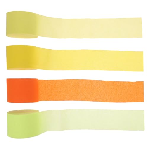 HOODANCOS 4 Rollen Handgefertigte Straußmaterialien Geburtstagsdekorationen Party-Krepppapier-Streamer multifunktionale Papierschlangen praktisches Krepppapier dekoratives Papierband HOODANCOS 4 Rollen Handgefertigte Straußmaterialien Geburtstagsdekorationen Party-Krepppapier-Streamer multifunktionale Papierschlangen praktisches Krepppapier dekoratives Papierband von HOODANCOS