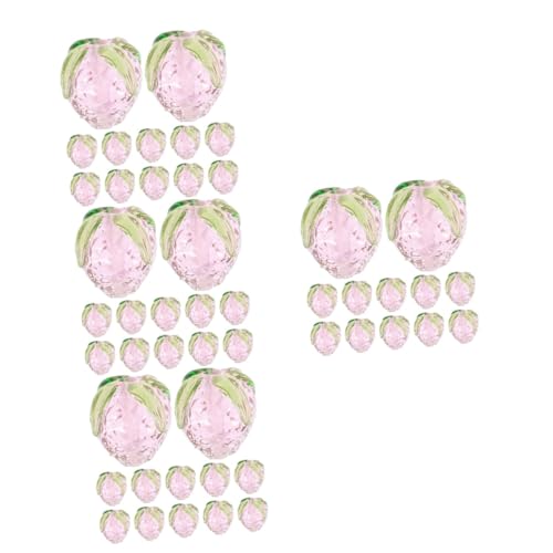 HOODANCOS 4 Sätze Erdbeerarmbandschmuck Erdbeerperlen Ornamente Klein Thematisiert Anhänger Für Die Herstellung Von Halsketten Erdbeer-anhänger Glas Rosa 16 Stück * 4 HOODANCOS 4 Sätze Erdbeerarmbandschmuck Erdbeerperlen Ornamente Klein Thematisiert Anhänger Für Die Herstellung Von Halsketten Erdbeer-anhänger Glas Rosa 16 Stück * 4 von HOODANCOS