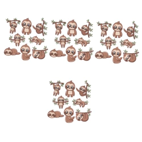HOODANCOS 4 Sätze Faultier-patch Flecken Applikationen Top-patches Lustige Patches Hallo Stoffreparaturflicken Gestickte Aufnäher Form Faultier Bestickte Aufnäher Jack Banner 8 Stücke * 4 HOODANCOS 4 Sätze Faultier-patch Flecken Applikationen Top-patches Lustige Patches Hallo Stoffreparaturflicken Gestickte Aufnäher Form Faultier Bestickte Aufnäher Jack Banner 8 Stücke * 4 von HOODANCOS