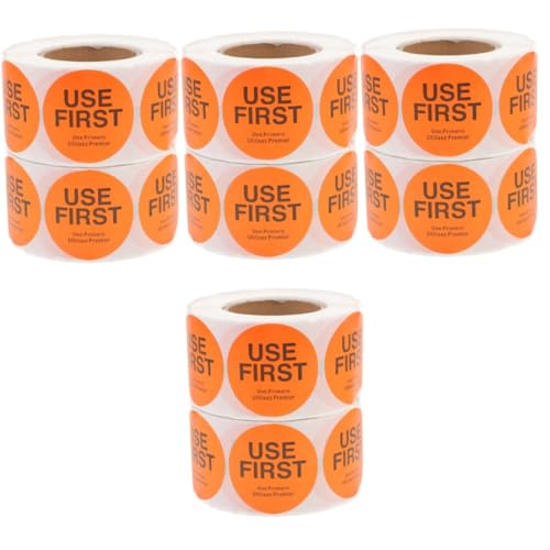 HOODANCOS 4 Sätze Inventarkontroll-tags Klebstoff Aufkleber Für Die Gastronomie Weiß Lebensmitteletiketten Wiederverwendbar Band Kupferplattenaufkleber Orange 2 Rollen * 4 HOODANCOS 4 Sätze Inventarkontroll-tags Klebstoff Aufkleber Für Die Gastronomie Weiß Lebensmitteletiketten Wiederverwendbar Band Kupferplattenaufkleber Orange 2 Rollen * 4 von HOODANCOS