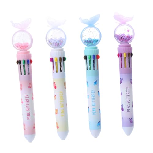 HOODANCOS 4 Stück Bunte Glitzer Kugelschreiber Kugelschreiber für Ergonomisch und Bequem für Kreative Anwendungen für Zeichnungen und Notizen HOODANCOS 4 Stück Bunte Glitzer Kugelschreiber Kugelschreiber für Ergonomisch und Bequem für Kreative Anwendungen für Zeichnungen und Notizen von HOODANCOS