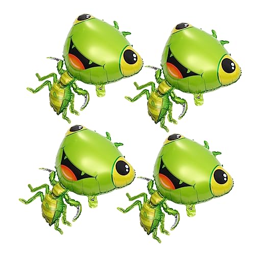 HOODANCOS 4 Stück Cartoon Tier Folienballons Kreative Insekten Ballons für Partys Geburtstagsfeiern und Deko Einfache Handhabung und Fotorequisiten für Unvergessliche von HOODANCOS
