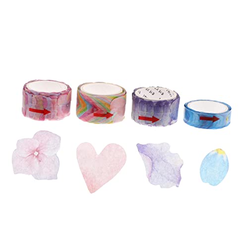 HOODANCOS 4 Stück Dekorative Washi Tapes für Scrapbook und Hand Account Diy Abreißbare Klebebänder Blüten Design und Haftend Verschiedene HOODANCOS 4 Stück Dekorative Washi Tapes für Scrapbook und Hand Account Diy Abreißbare Klebebänder Blüten Design und Haftend Verschiedene von HOODANCOS