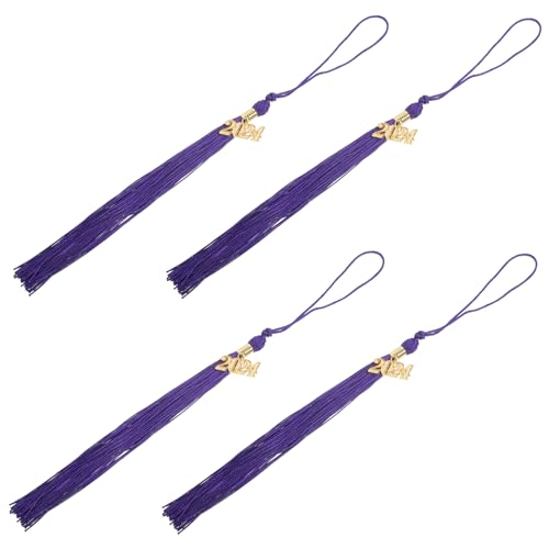 HOODANCOS 4 Stück Graduation Hat Tassels Abschluss Quasten für Doktorhüte Dekoration für Abschlussfeiern Erinnerungsstück für Besondere von HOODANCOS