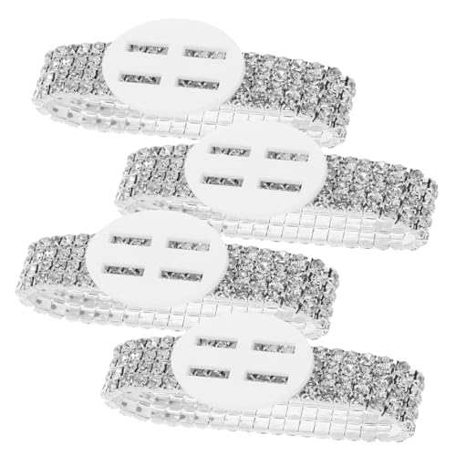 HOODANCOS 4 Stück Handgelenk Blumenarmband Armbänder Corsagenarmband Blumenarmband Für Abschlussball Corsagenarmband Für Hochzeit Strassarmband Armbänder Für Hochzeit Silberne HOODANCOS 4 Stück Handgelenk Blumenarmband Armbänder Corsagenarmband Blumenarmband Für Abschlussball Corsagenarmband Für Hochzeit Strassarmband Armbänder Für Hochzeit Silberne von HOODANCOS