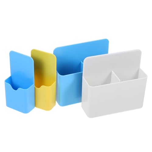 HOODANCOS 4 Stück Magnetischer Stifthalter Dekorativer Organizer für Büro Klassenzimmer und Zuhause mit Magnetischer Basis zur Sicheren Aufbewahrung von Markern und Stiften für Kühlschränke von HOODANCOS