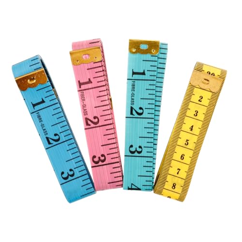 HOODANCOS 4 Stück Messung des weichen Lineers weiches Maßband Körpermaßband Bandmaßnahmen kleines Messband Klebeband für den Körper messen Nähband Taillenmaßband Maßband nähen PVC-Kunststoff HOODANCOS 4 Stück Messung des weichen Lineers weiches Maßband Körpermaßband Bandmaßnahmen kleines Messband Klebeband für den Körper messen Nähband Taillenmaßband Maßband nähen PVC-Kunststoff von HOODANCOS