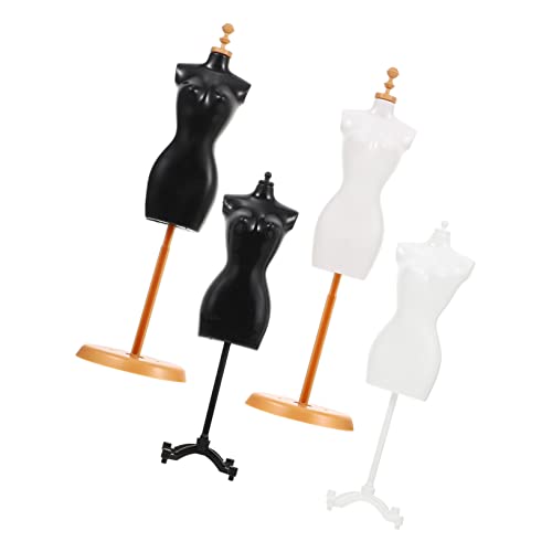 HOODANCOS 4 Stück Mini Puppenständer Teiliges Doll Model Rack für Puppenhaus Schwarze und Weiße Farben Präsentation von Puppenkleidern und Accessoires HOODANCOS 4 Stück Mini Puppenständer Teiliges Doll Model Rack für Puppenhaus Schwarze und Weiße Farben Präsentation von Puppenkleidern und Accessoires von HOODANCOS