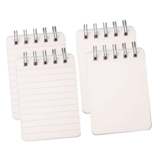 HOODANCOS 4 Stück Mini Spiral Notizblöcke Schreibpads Kleine Notizbücher für Büro und Schule für Notizen Skizzen und To Do Listen von HOODANCOS