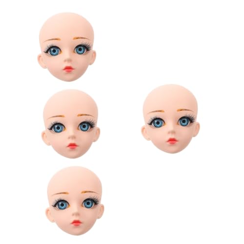 HOODANCOS 4 Stück Puppenkopf Aus Vinyl Nähen Kleiner Puppenmodellkopf Kopf Einer Vinylpuppe 3D-puppenmodellkopf DIY Dull Head Materialien Für Vinylpuppen 3D-modellkopf Puppenpuppen Beige HOODANCOS 4 Stück Puppenkopf Aus Vinyl Nähen Kleiner Puppenmodellkopf Kopf Einer Vinylpuppe 3D-puppenmodellkopf DIY Dull Head Materialien Für Vinylpuppen 3D-modellkopf Puppenpuppen Beige von HOODANCOS