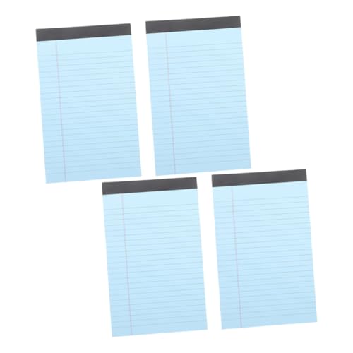 HOODANCOS 4 Stück Tearable Notizblock Liniertes Papier Praktischer Notizblock für Büro Schule und Reisen für Studenten Lehrer und Büroangestellte Blau HOODANCOS 4 Stück Tearable Notizblock Liniertes Papier Praktischer Notizblock für Büro Schule und Reisen für Studenten Lehrer und Büroangestellte Blau von HOODANCOS