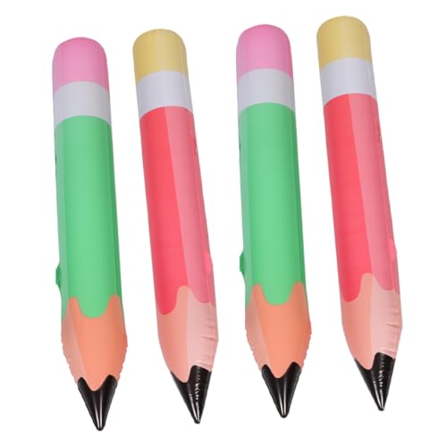 HOODANCOS 4 Stück Teiliges PVC Aufblasbarer Bleistift Jumbo Partydekoration Leicht Tragbar Sicher für Geburtstag Klassenzimmer und Schulanfang Feier HOODANCOS 4 Stück Teiliges PVC Aufblasbarer Bleistift Jumbo Partydekoration Leicht Tragbar Sicher für Geburtstag Klassenzimmer und Schulanfang Feier von HOODANCOS