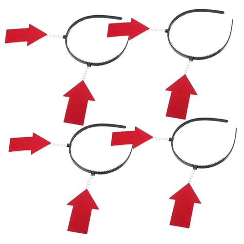 HOODANCOS 4 Stück Teiliges Party Haarreif Lustige Rote Spitze Haarreifen Leicht und Bequem als Fotorequisite für Halloween Geburtstag Karneval und Festlichkeiten HOODANCOS 4 Stück Teiliges Party Haarreif Lustige Rote Spitze Haarreifen Leicht und Bequem als Fotorequisite für Halloween Geburtstag Karneval und Festlichkeiten von HOODANCOS