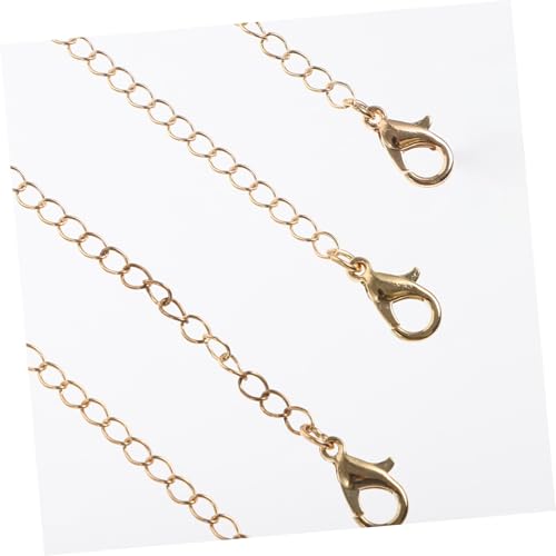 HOODANCOS 4 Stück Teiliges Schmuckverlängerungs Kettenverlängerung und Karabinerverschluss DIY Schmuckzubehör für Halsketten Armbänder Einfache Anpassung der Klassische Goldfarbene HOODANCOS 4 Stück Teiliges Schmuckverlängerungs Kettenverlängerung und Karabinerverschluss DIY Schmuckzubehör für Halsketten Armbänder Einfache Anpassung der Klassische Goldfarbene von HOODANCOS