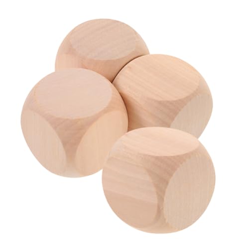 HOODANCOS 4 Stück Unbehandelte Holz Würfel DIY Blankowürfel für Bastelprojekte Spiele und Dekoration Robuste Holzklötze für Kreative Aktivitäten HOODANCOS 4 Stück Unbehandelte Holz Würfel DIY Blankowürfel für Bastelprojekte Spiele und Dekoration Robuste Holzklötze für Kreative Aktivitäten von HOODANCOS