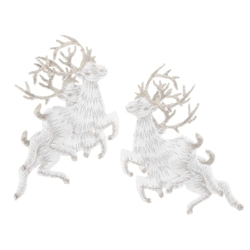 HOODANCOS 4 Stück Weihnachtliche Stoffaufkleber Selbstklebende Kleine Reh Applikationen für Dekoration und Kleidung Hochwertiges Gesticktes Design zum Reparieren und Verzieren von Textilien HOODANCOS 4 Stück Weihnachtliche Stoffaufkleber Selbstklebende Kleine Reh Applikationen für Dekoration und Kleidung Hochwertiges Gesticktes Design zum Reparieren und Verzieren von Textilien von HOODANCOS