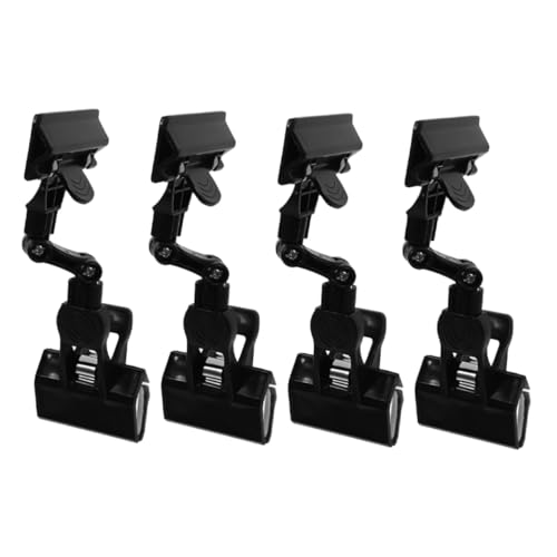 HOODANCOS 4 Stücke Einstellbarer Etikettenclip Büroklammerklemme Doppelkopfklemme Für Künstler Malklammern Büroklammer Aus Kunststoff Papierhalterklemmen Reißbrett-clip Schwarz Plastik HOODANCOS 4 Stücke Einstellbarer Etikettenclip Büroklammerklemme Doppelkopfklemme Für Künstler Malklammern Büroklammer Aus Kunststoff Papierhalterklemmen Reißbrett-clip Schwarz Plastik von HOODANCOS