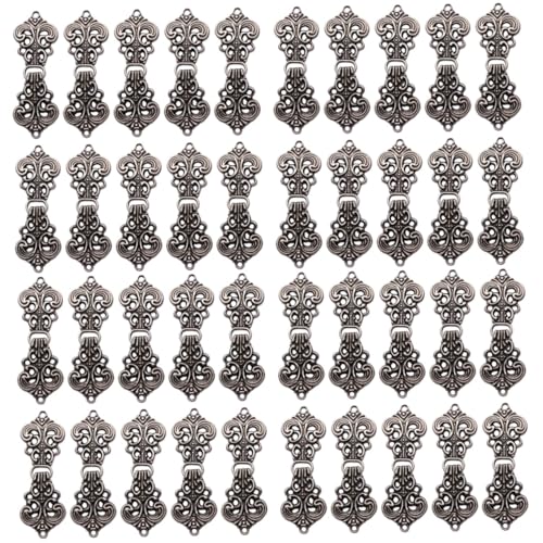 HOODANCOS 40 Paar Hohle Schnalle Mit Verheißungsvollem Wolkenmuster Norwegische Chinesische Verschlüsse Vintage Schal Clips Frosch Wirbel Verschlüsse Clip Pullover Poncho Gerüschter HOODANCOS 40 Paar Hohle Schnalle Mit Verheißungsvollem Wolkenmuster Norwegische Chinesische Verschlüsse Vintage Schal Clips Frosch Wirbel Verschlüsse Clip Pullover Poncho Gerüschter von HOODANCOS