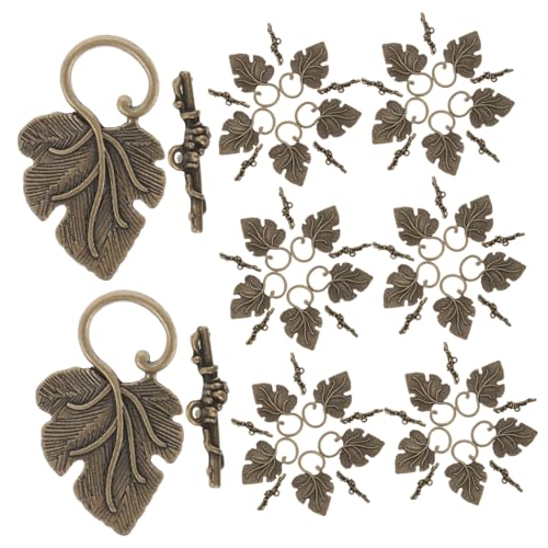 HOODANCOS 40 Sätze Retro - -verschlusszubehör Schmuck Form Schlüssel Für Schließe Runden Stapelbar Umschalten Armband Knebelverschlüsse Zinklegierung Coffee HOODANCOS 40 Sätze Retro - -verschlusszubehör Schmuck Form Schlüssel Für Schließe Runden Stapelbar Umschalten Armband Knebelverschlüsse Zinklegierung Coffee von HOODANCOS