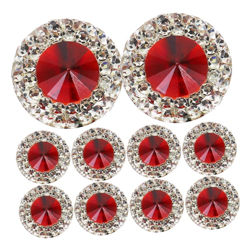 HOODANCOS 40 Stück Diy Bastelset mit Funkelnden Roten Strasssteinen Runde und Flachrückige Dekorationen für Schmuck Haarschmuck und Nagelkunst HOODANCOS 40 Stück Diy Bastelset mit Funkelnden Roten Strasssteinen Runde und Flachrückige Dekorationen für Schmuck Haarschmuck und Nagelkunst von HOODANCOS