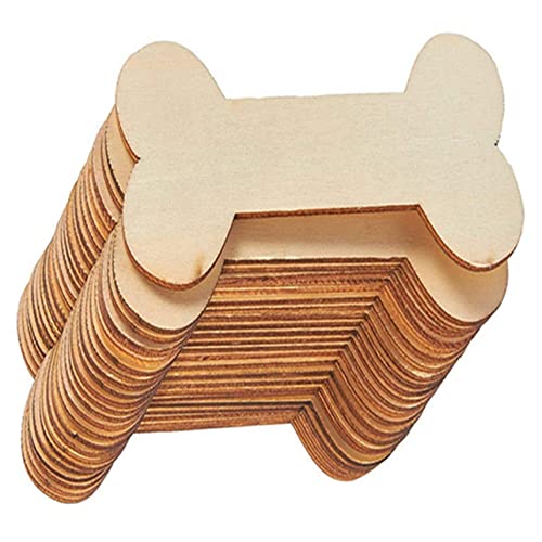HOODANCOS 40 Stück Holz Hundeknochen Holzscheiben Unbeschichtet Diy Bastelmaterial für Projekte und Home Decor HOODANCOS 40 Stück Holz Hundeknochen Holzscheiben Unbeschichtet Diy Bastelmaterial für Projekte und Home Decor von HOODANCOS