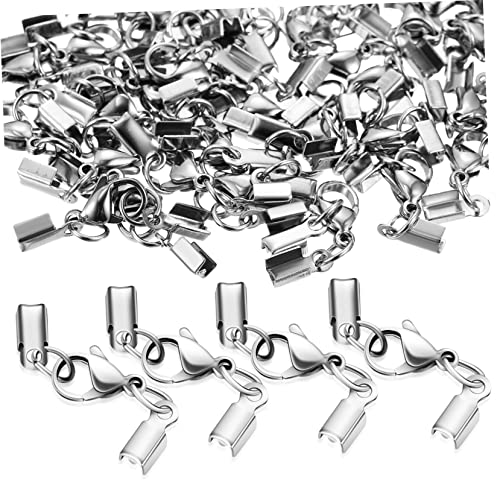 HOODANCOS 40 Stück Lobster Claw Verschlüsse Robuste Karabiner für Armbänder und DIY Schmuckgestaltung für Bastelprojekte und Schmuckherstellung von HOODANCOS