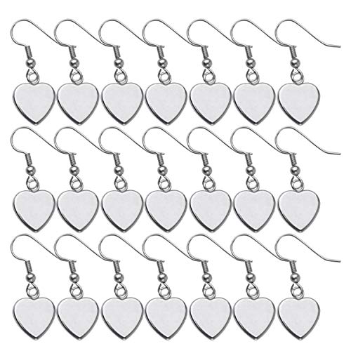 HOODANCOS 40 Stück Teiliges Herzform DIY Ohrringe Schmuck Bastelmaterial für Eardrop Dangler für Kreative Mädchen und Anlässe Wie Geburtstage und Valentinstag von HOODANCOS