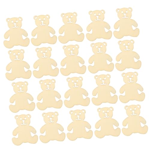 HOODANCOS 40 Stück Teiliges Holzscheiben Bär Form DIY Bastelset Holzplättchen für Kreative Handarbeiten und Dekorationen Geeignet für Geburtstag Hochzeit Weihnachten Langlebiges Naturholz HOODANCOS 40 Stück Teiliges Holzscheiben Bär Form DIY Bastelset Holzplättchen für Kreative Handarbeiten und Dekorationen Geeignet für Geburtstag Hochzeit Weihnachten Langlebiges Naturholz von HOODANCOS