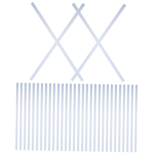 HOODANCOS 40 Stück Transparent Pull Rod Clip Clips zurück zu Schulmaterial Bindemittel Bindung Buchbindeklammern Buchbinderklammern aus Kunststoff Bindestab Büroklammern BINDER Melden Abs von HOODANCOS