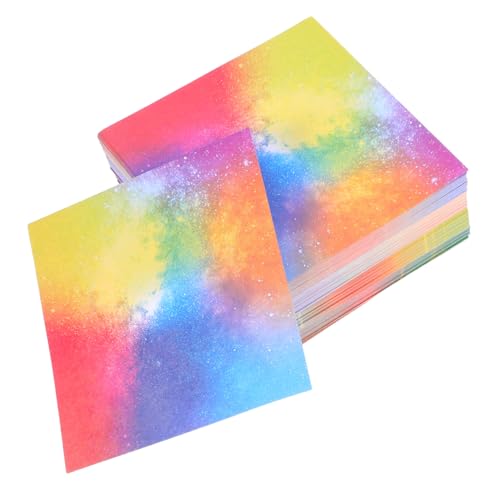 HOODANCOS 400 Blatt Buntes Origami Papier Faltpapier für Kreative Bastelprojekte Quadratisch für Kindergarten Diy Dekoration und Kunsthandwerk von HOODANCOS