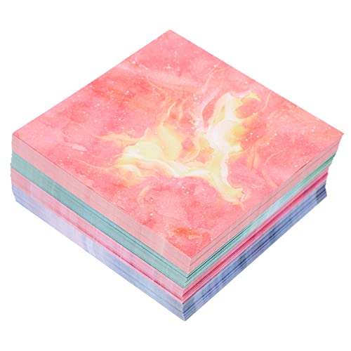 HOODANCOS 400Blätter Doppelseitiges Klapppapier für Buntes Origami Papier für DIY Kunstprojekte für Scrapbooking und Bastelarbeiten Empfindliches Handwerkspapier von HOODANCOS