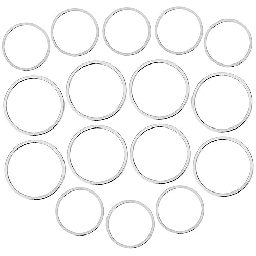 HOODANCOS 40Stücke Geometrische Runde Ohrringe Charm Schmuckzubehör für DIY Flache Runde Anhänger für Schmuckprojekte von HOODANCOS