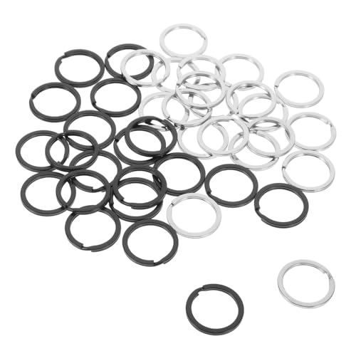 HOODANCOS 40Stücke Metall Schlüsselring Flache Schlüsselanhänger für Schlüsselbund Taschen Bastelprojekte Robuste Schlüsselringe Glänzend HOODANCOS 40Stücke Metall Schlüsselring Flache Schlüsselanhänger für Schlüsselbund Taschen Bastelprojekte Robuste Schlüsselringe Glänzend von HOODANCOS