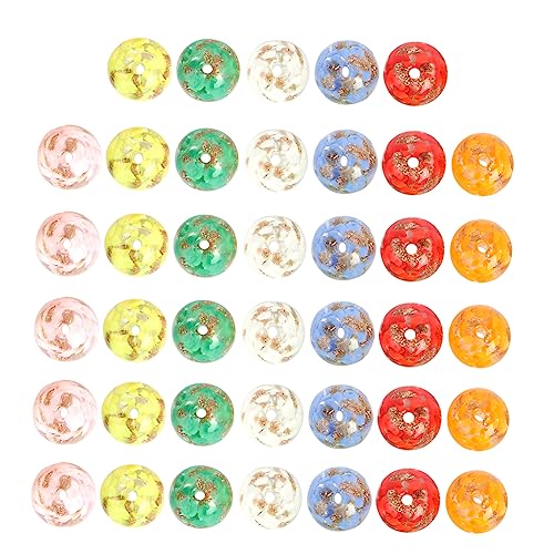 HOODANCOS 40Stücke Mischfarbe Glasperlen für DIY Schmuckherstellung Handgefertigte Spacer Perlen Lochperlen für Armbänder und Kreative Bastelprojekte HOODANCOS 40Stücke Mischfarbe Glasperlen für DIY Schmuckherstellung Handgefertigte Spacer Perlen Lochperlen für Armbänder und Kreative Bastelprojekte von HOODANCOS