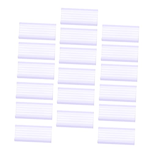 HOODANCOS 40Stücke PVC Preisetikettenhalter Transparenter Clip für Supermärkte und Einzelhandelsgeschäfte Einfach zu Bedienen Stabil und Langlebig für Preisanzeige von HOODANCOS