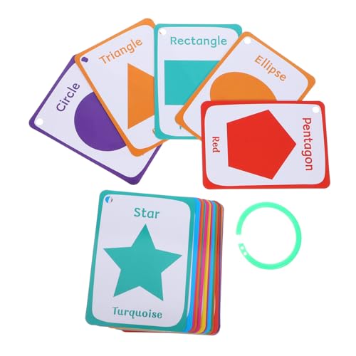 HOODANCOS 49 Stück Kognitive Karten für die Früherziehung sensorisches Cartoon-Kinderkarte Kindergeometrie-Karten Lustige Formenkarten Karteikarten Lernkarten für Kleinkinder HOODANCOS 49 Stück Kognitive Karten für die Früherziehung sensorisches Cartoon-Kinderkarte Kindergeometrie-Karten Lustige Formenkarten Karteikarten Lernkarten für Kleinkinder von HOODANCOS