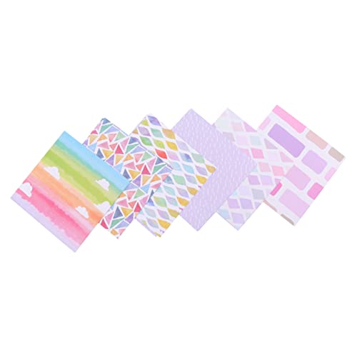 HOODANCOS 4Er-Packung Wasserfarben Origami Papier Set Quadratische Muster für Bastelprojekte für Diy Handwerk und Scrapbooking von HOODANCOS