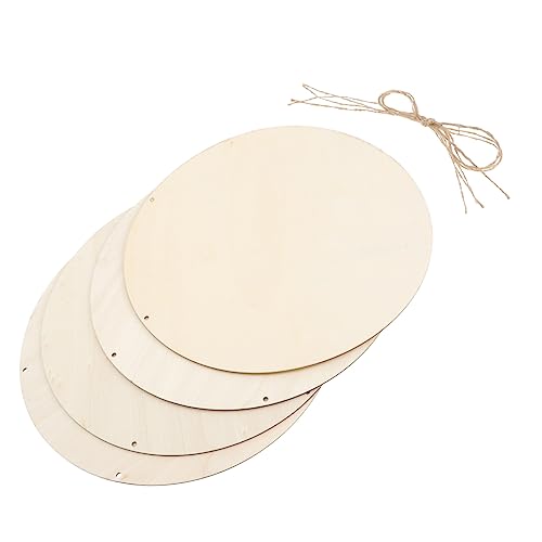 HOODANCOS 4Satz Runde Holzplatten für DIY Projekte Unbeschichtet für Bastelarbeiten Dekoration und Restaurant HOODANCOS 4Satz Runde Holzplatten für DIY Projekte Unbeschichtet für Bastelarbeiten Dekoration und Restaurant von HOODANCOS