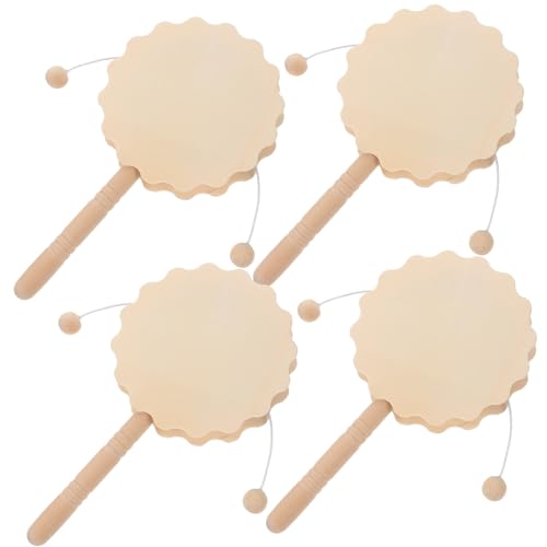 HOODANCOS 4Stücke Teiliges DIY Graffiti Holz Trommel für Unbemalte Handtrommel Gestalten zur Praktischer Fähigkeiten für Kunstprojekte HOODANCOS 4Stücke Teiliges DIY Graffiti Holz Trommel für Unbemalte Handtrommel Gestalten zur Praktischer Fähigkeiten für Kunstprojekte von HOODANCOS