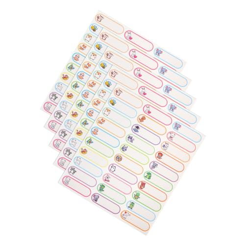 HOODANCOS 5 Blätter Namensschilder Für Kleidung Namensschilds Kabeletikett Wasserflaschen Kita-etiketten Aufkleber Etiketten Für Auflösbar Namensetiketten Pvc Selbstklebend HOODANCOS 5 Blätter Namensschilder Für Kleidung Namensschilds Kabeletikett Wasserflaschen Kita-etiketten Aufkleber Etiketten Für Auflösbar Namensetiketten Pvc Selbstklebend von HOODANCOS