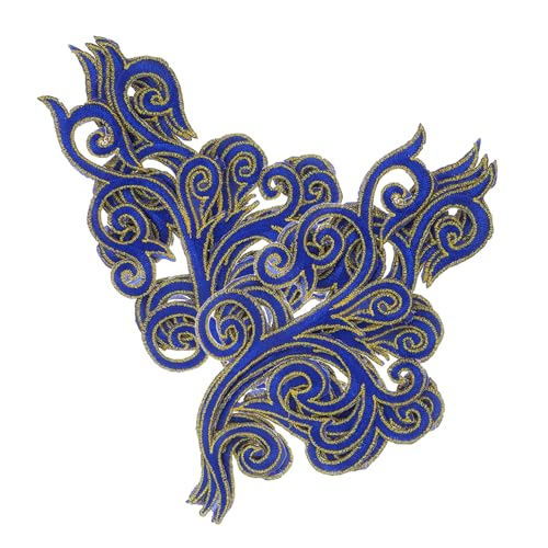 HOODANCOS 5 Paare Aufnäher mit Wolkenrolle als Stickerei Kleidung nähen bestickt Stickereiflecken sticken Eisen auf Patches Stickerei Applikation traditionelle Stickapplikation Baumwolle von HOODANCOS
