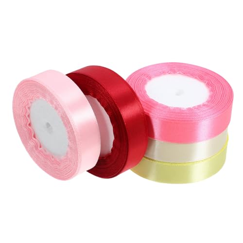 HOODANCOS 5 Rollen Geschenkverpackungsband für Weihnachten Die Chiffon Organza bunt sortiert Blau Partyverpackungsband DIY-Bastelband Geschenkband präsentieren Wickelband Bogenband Polyester von HOODANCOS