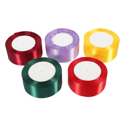 HOODANCOS 5 Rollen Stuhl Rücken -Gurtband schmücken Bänder zum Verpacken Farben groß Band umwickeln Bastelbänder Party-Geschenkbänder kreative Kuchenbänder dekoratives Geschenkband Polyester HOODANCOS 5 Rollen Stuhl Rücken -Gurtband schmücken Bänder zum Verpacken Farben groß Band umwickeln Bastelbänder Party-Geschenkbänder kreative Kuchenbänder dekoratives Geschenkband Polyester von HOODANCOS