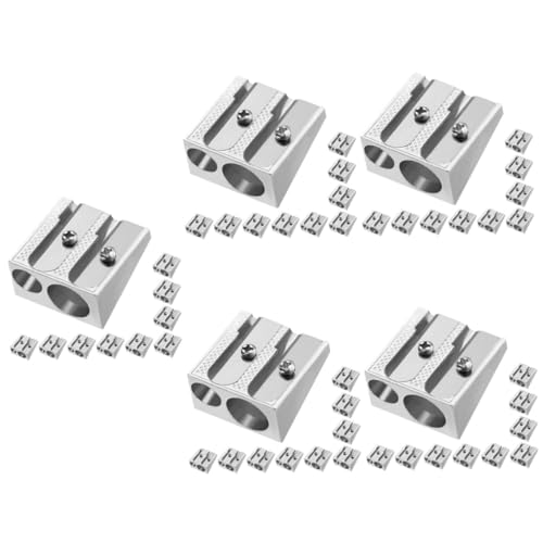 HOODANCOS 5 Sätze Bleistiftspitzer Bleistiftschärfer Kunst Erwachsene Zeichnung Student Bleistift Buntstiftspitzer Anspitzer Aluminiumlegierung Silver 10 Stück * 5 HOODANCOS 5 Sätze Bleistiftspitzer Bleistiftschärfer Kunst Erwachsene Zeichnung Student Bleistift Buntstiftspitzer Anspitzer Aluminiumlegierung Silver 10 Stück * 5 von HOODANCOS